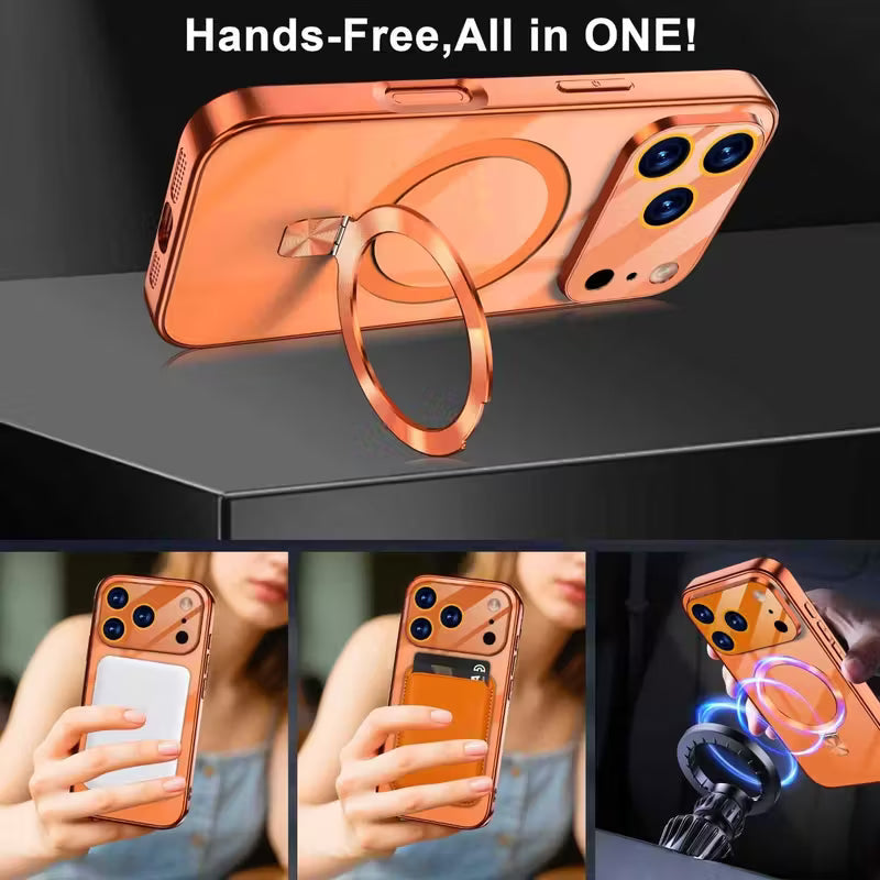 17 Series Original design Luxury Magnetic Stand Phone Case for iphone