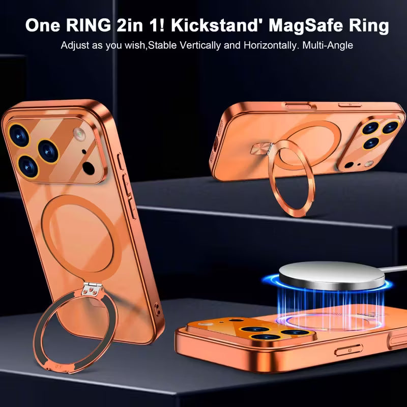 17 Series Original design Luxury Magnetic Stand Phone Case for iphone