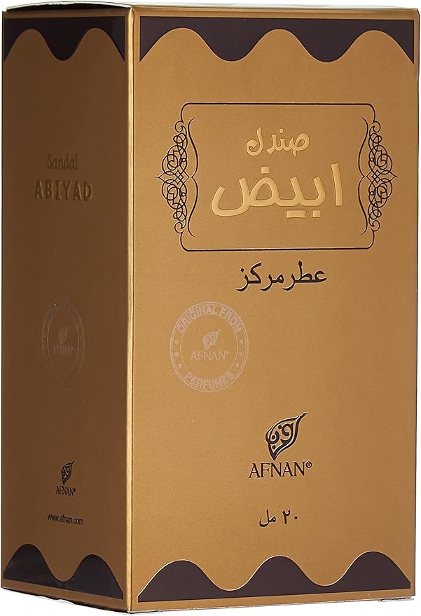 Afnan Sandal Abiyadh Concentrated 20ml Perfume Oil Unisex