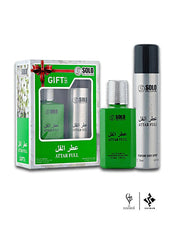 Hamidi 2-Piece Solo Collection Attar Full Perfume Set Unisex, 100ml EDP, 75ml Body Spray