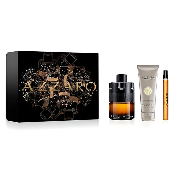 Azzaro Wanted The Most Intense Men Edp 100Ml+10ml+10ml parfum 3Pcs Set